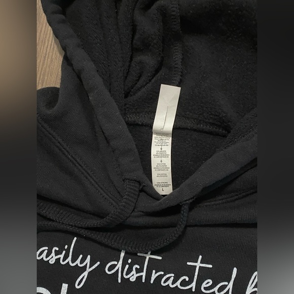 Women’s Bella + Canvas Fleece Black Plant Graphic Crop Sweatshirt L - Picture 6 of 12